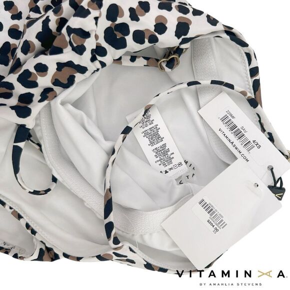 VITAMIN A **NWT** Jenna One Piece Swimsuit in Savanna Leopard Print - Picture 7 of 8
